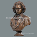 classical metal crafts figure sculpture bronze Beethoven bust statue for interior exhibition ornament